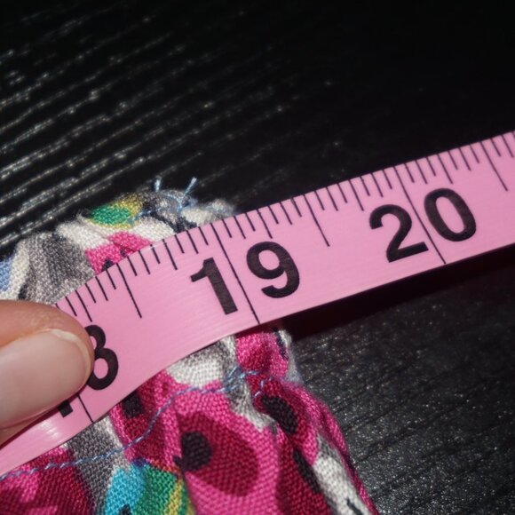 Vintage 90s Ditzy Floral Strapless Romper Medium - Picture 8 of 10